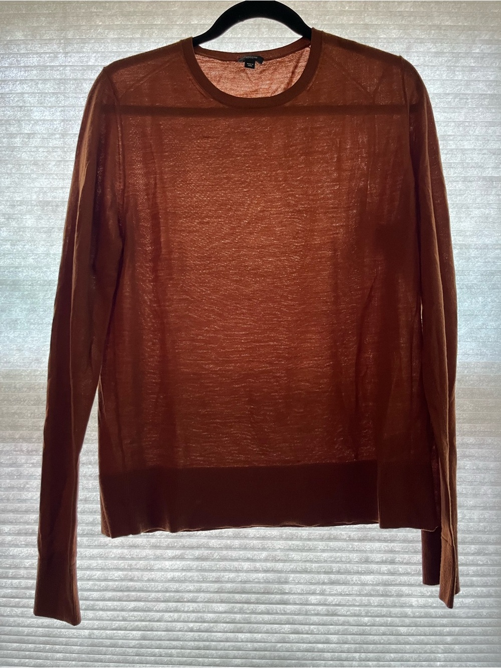 Joseph Brown Crew Neck Cashair Sweater